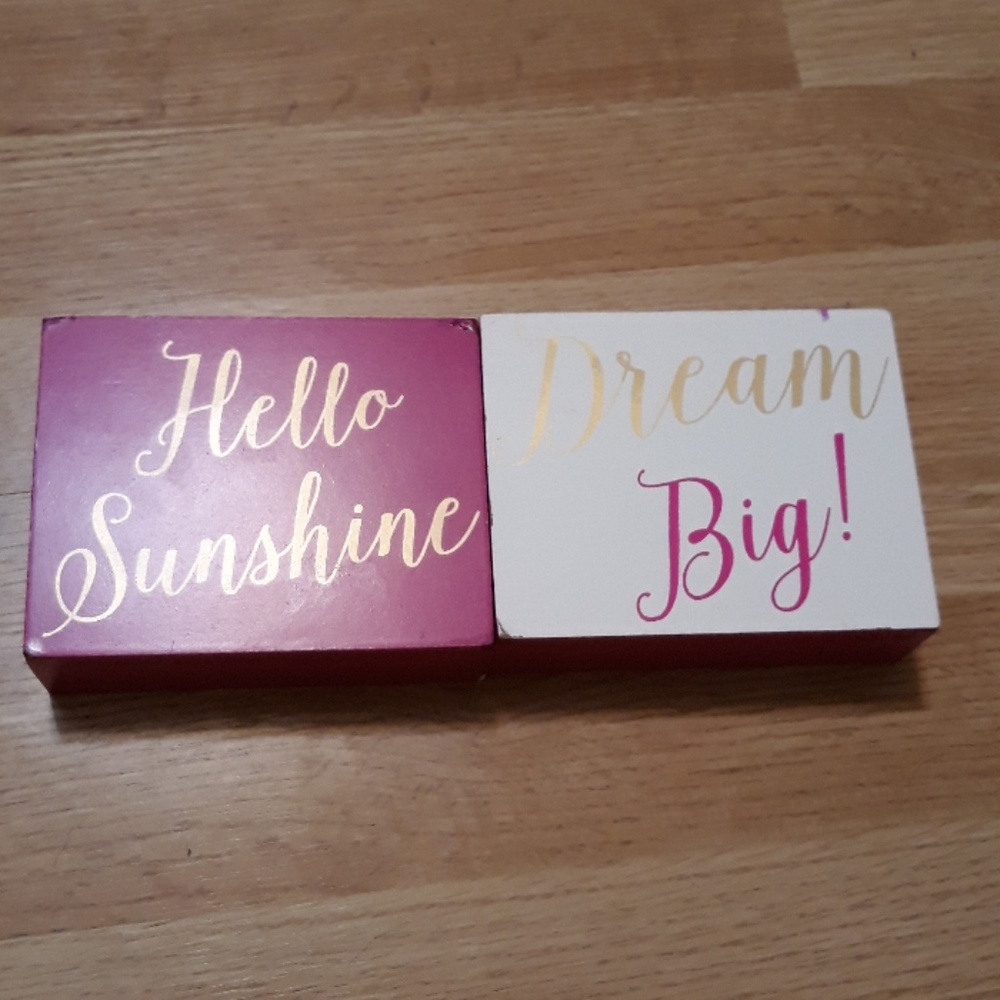 Hello sunshine and dream big room decor!